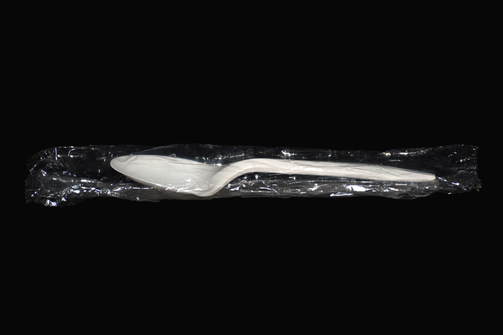 Individually Wrapped Medium-Weight Plastic Teaspoon, White, 1000/Carton