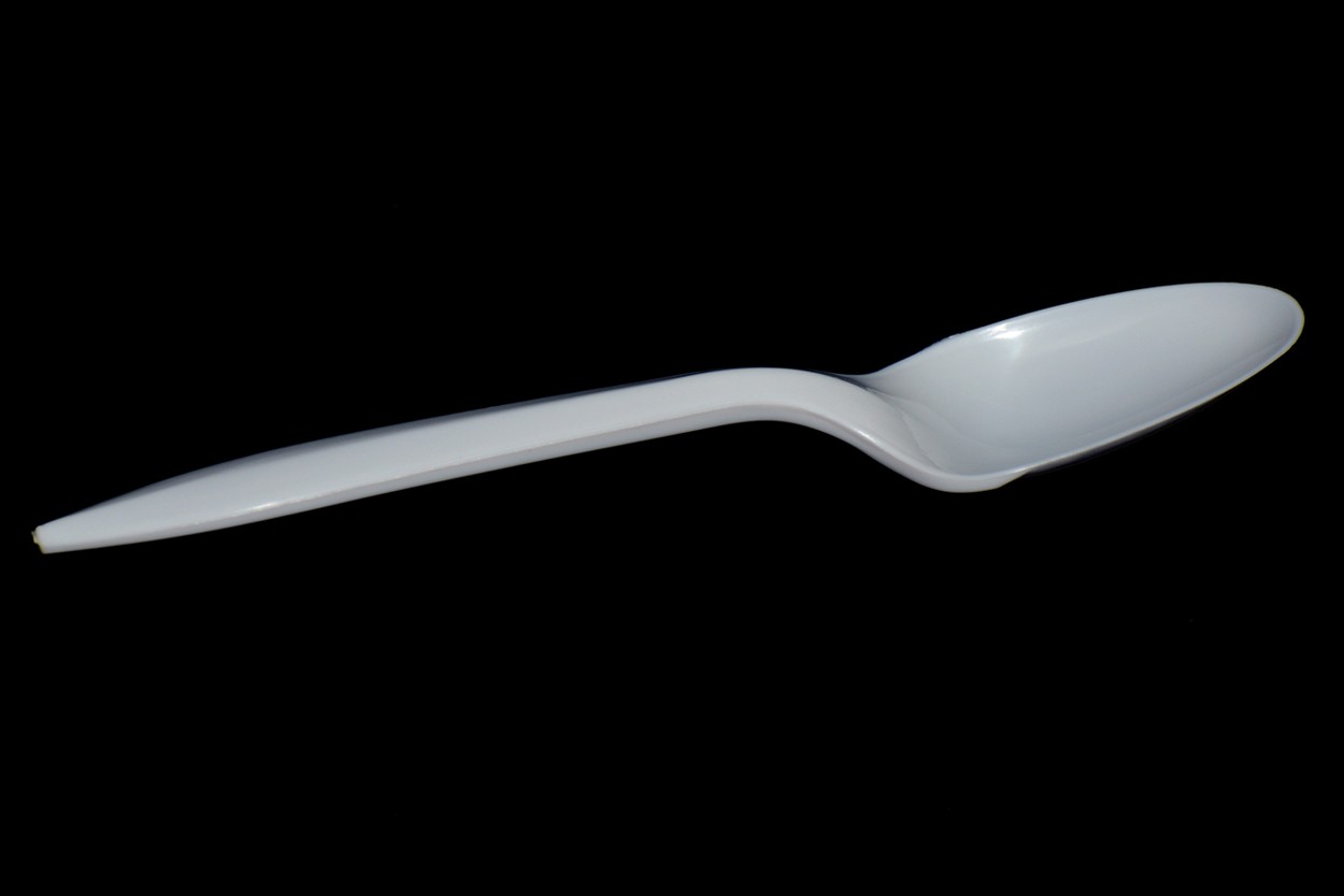 Deluxe Medium-Weight Plastic Teaspoon, White, 1000/Carton