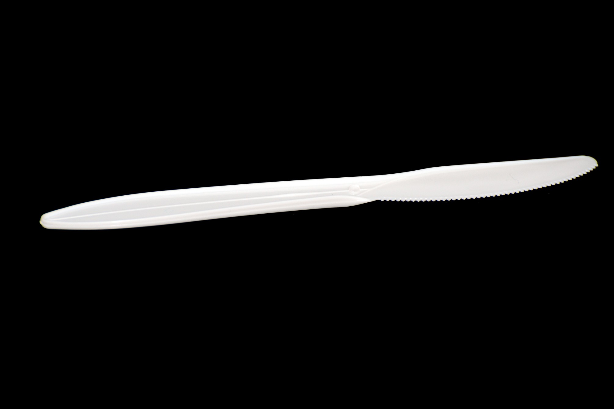 Medium-Weight Plastic Knife, White, 1000/Carton
