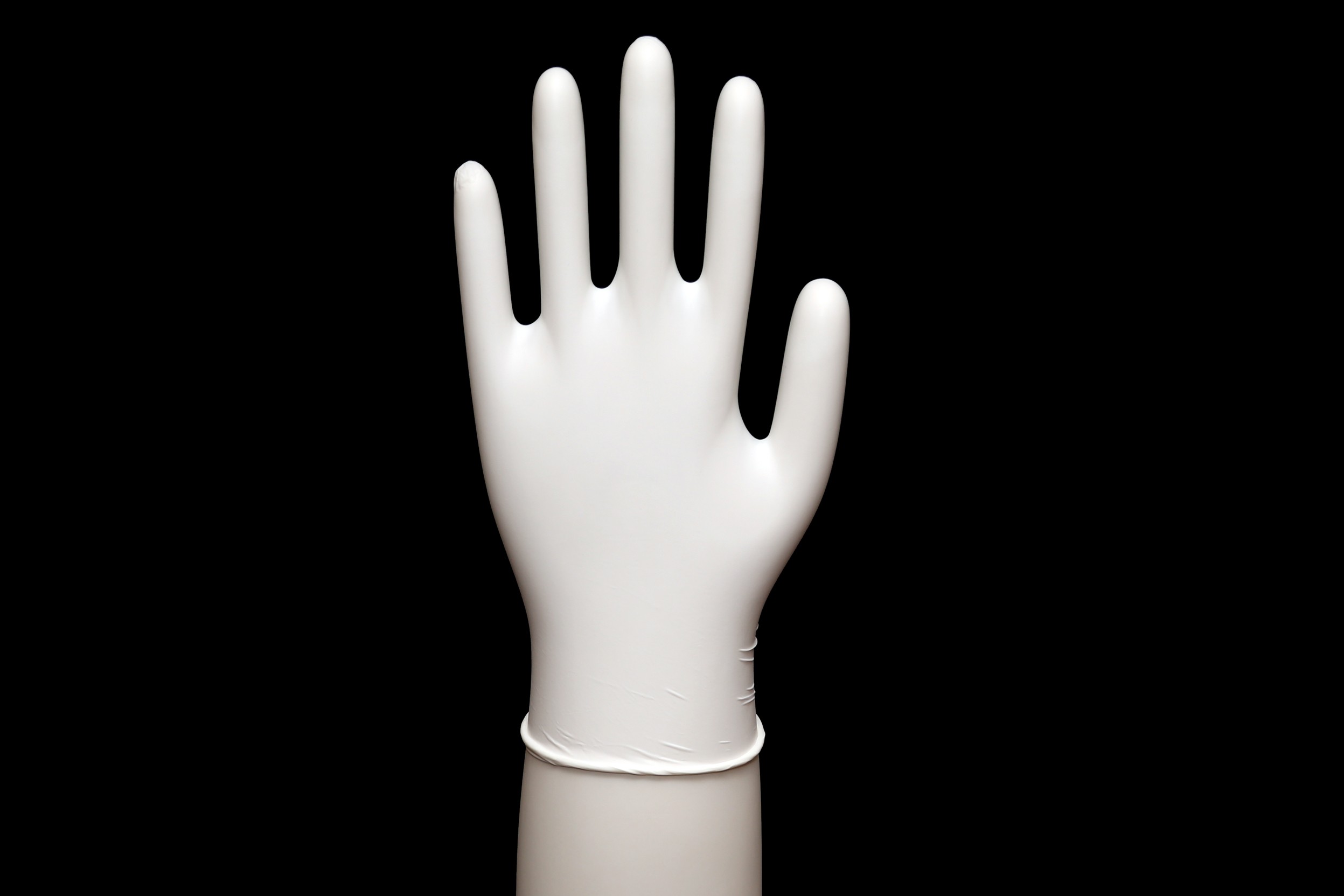 Latex Pre-Powdered Gloves, Large, Ivory, 100/Box
