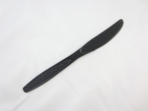 Extra Heavy-Weight Polystyrene Knife, Black, 1000/Carton