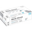 Powder-Free Nitrile Gloves, Medium, Blue, 100/Box