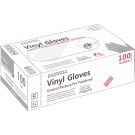 Lightly Powdered Vinyl Gloves, X-large, Clear, 100/Box