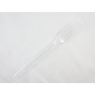 Deluxe Heavy-Weight Polystyrene Fork, Clear, 1000/Carton